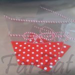 Cornet pentru flori - model snur martisor