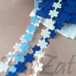 Aplicatie ornamentala cu flori - la metru - imagine 2