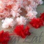 Aplicatii textile cu flori din voal - imagine 2