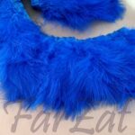 Banda pene lebada la metru - albastru electric