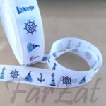 Panglica ripsata 2,5 cm - Model marin