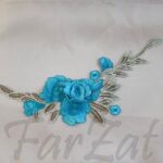 Aplicatie cu flori brodate 3D - Model 2 - imagine 4