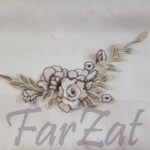 Aplicatie cu flori brodate 3D - Model 2 - imagine 3