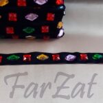 Banda catifea cu pietre de cusut - Cod 9