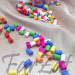 Margele tubulare din lemn 1 cm - cutie 300 bucati