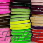 Panglica colorata din catifea - 2 cm - imagine 2