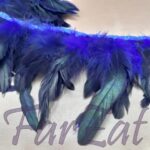 Banda design pene cocos cu fazan - Albastru electric