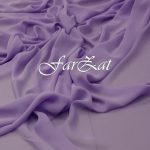 Material voal chiffon lila