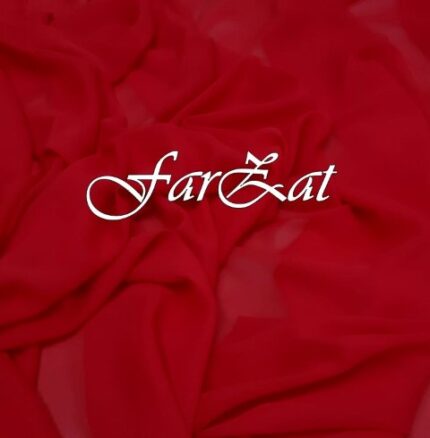 Material voal chiffon rosu