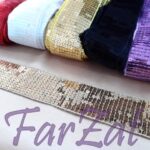 Aplicatii textile cu paiete patrate - Cod 67 - imagine 2