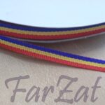 Banda tricolor ripsata - 6 mm