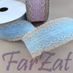 Banda iuta cu dantela 3,5 cm - Cod 2