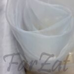 Material textil organza - Argintiu - imagine 3