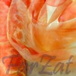 Material textil organza - Portocaliu - imagine 3