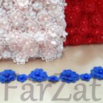 Aplicatie textila cu flori - Cod 253