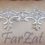 Broderie  cu fir auriu 5,5 cm - Cod 232 - imagine 2