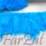 Banda design din pene de lebada - turcoaz