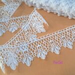 Dantela brodata alba 5 cm - Cod 169 - imagine 3