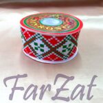 Panglica decorativa cu motive traditionale - 4 cm - imagine 4