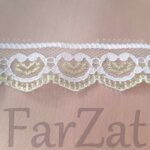 Dantela cu fir auriu 2,5 cm - Cod 19 - imagine 3