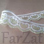 Dantela cu fir auriu 2,5 cm - Cod 19