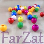 Margele colorate din lemn - 1,6 cm - imagine 3