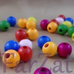 Margele colorate din lemn - 1,4 cm - imagine 3