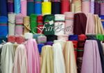 Saten elastic colorat - La metru - imagine 3