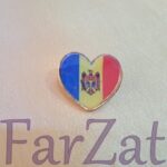 Insigna tricolor inima cu stema - imagine 4