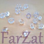 Nasturi plastic transparenti cu piciorus